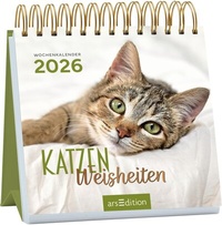 Abbildung von: Mini-Wochenkalender Katzenweisheiten 2026 - arsEdition