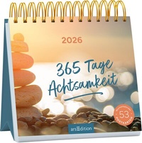 Abbildung von: Postkartenkalender 365 Tage Achtsamkeit 2026 - arsEdition