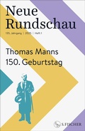 Cover: Neue Rundschau 2025/1 - S. Fischer