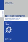 Cover: Speech and Computer - Springer