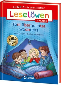 Abbildung von: Leselöwen 1. Klasse - Toni übernachtet woanders - Loewe