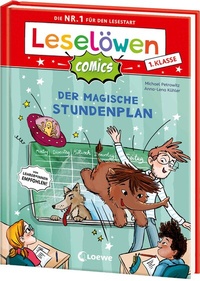 Abbildung von: Leselöwen Comics 1. Klasse - Der magische Stundenplan - Loewe