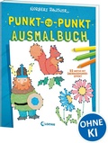 Cover: Punkt-zu-Punkt-Ausmalbuch (blau) - Loewe