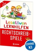 Cover: Lesel&ouml;wen Lernhilfen - Rechtschreib-Spiele - 1. Klasse - Loewe