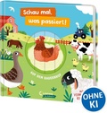 Cover: Schau mal, was passiert! Auf dem Bauernhof - Loewe