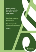 Cover: Landpachtrecht - Agricola-Verlag