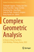 Cover: Complex Geometric Analysis - Springer