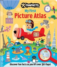 Enlarge image Cover: FunFacts - Lift the Flap Board Book - Picture Atlas - Lake Press