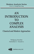 Cover: An Introduction to Complex Analysis - Chapman and Hall