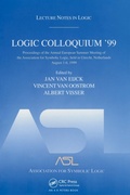 Cover: Logic Colloquium '99 - CRC Press