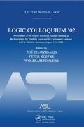 Cover: Logic Colloquium '02 - CRC Press