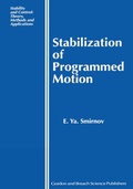 Cover: Stabilization of Programmed Motion - CRC Press