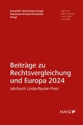 Cover: Beitr&auml;ge zur Rechtsvergleichung und Europa 2024 Jahrbuch Linda-Rauter-Preis - Manz