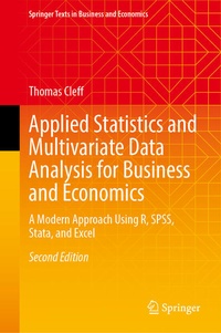 Enlarge image Cover: Applied Statistics and Multivariate Data Analysis for Business and Economics - Springer