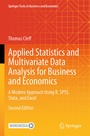 Cover: Applied Statistics and Multivariate Data Analysis for Business and Economics - Springer