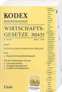 Abbildung von: KODEX Wirtschaftsgesetze Band I 2024/25 - Linde