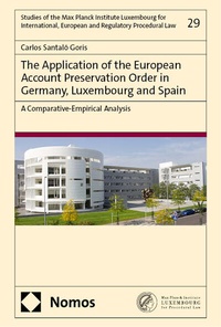 Abbildung von: The Application of the European Account Preservation Order in Germany, Luxembourg and Spain - Nomos