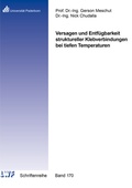 Cover: Versagen und Entf&uuml;gbarkeit struktureller Klebverbindungen bei tiefen Temperaturen - Shaker