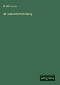 Cover: Of False Discontinuity - Antigonos Verlag