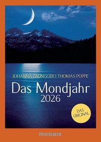 Abbildung von: Das Mondjahr 2026 - s/w Taschenkalender - Mosaik
