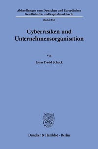 Abbildung von: Cyberrisiken und Unternehmensorganisation - Duncker & Humblot