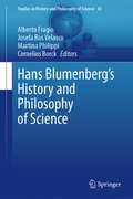 Cover: Hans Blumenberg's History and Philosophy of Science - Springer