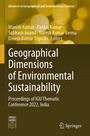 Cover: Geographical Dimensions of Environmental Sustainability - Springer