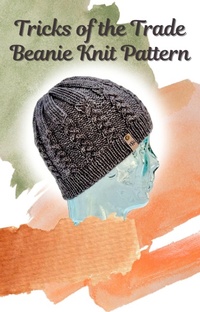 Enlarge image Cover: Tricks Of The Trade Beanie Knit Pattern (DK Knit Patterns) - Kelly Gaffney