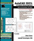 Cover: AutoCAD 2023: A Problem - Solving Approach, Basic and Intermediate, 29th Edition - Cadcim Technologies