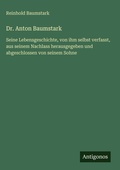 Cover: Dr. Anton Baumstark - Antigonos Verlag