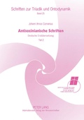 Cover: Antisozinianische Schriften - Peter Lang Verlag