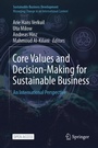 Cover: Core Values and Decision-Making for Sustainable Business - Springer