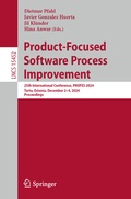 Cover: Product-Focused Software Process Improvement - Springer