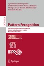 Cover: Pattern Recognition - Springer