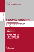 Cover: Interactive Storytelling - Springer