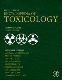 Enlarge image Cover: Encyclopedia of Toxicology - Academic Press