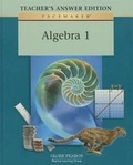 Cover: Pacemaker Algebra One Teacher Answer Second Edition 2001c - Fearon