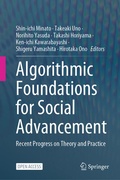 Cover: Algorithmic Foundations for Social Advancement - Springer Nature Switzerland AG