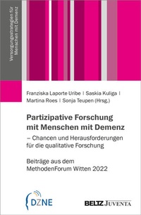 Bild vergrößern Bild: Partizipative Forschung mit Menschen mit Demenz - Chancen und Herausforderungen für die qualitative Forschung - Juventa Verlag ein Imprint der Beltz Verlagsgruppe GmbH & Co. KG