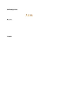 Enlarge image Cover: Aber - Urs Engeler