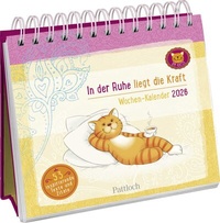 Abbildung von: Wochenkalender 2026: Om-Katze: In der Ruhe liegt die Kraft - Pattloch Geschenkbuch