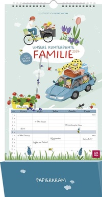 Abbildung von: Familienplaner 2026: Unsere kunterbunte Familie - Groh