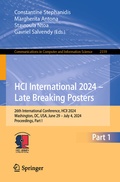 Cover: HCI International 2024 - Late Breaking Posters - Springer