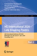 Cover: HCI International 2024 - Late Breaking Posters - Springer