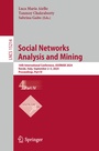 Cover: Social Networks Analysis and Mining - Springer