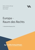 Cover: Europa - Raum des Rechts - Cuvillier Verlag