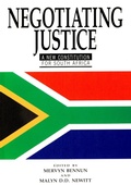 Cover: Negotiating Justice - University of Exeter Press