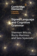 Cover: Signed Language and Cognitive Grammar - Cambridge University Press