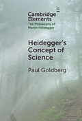 Cover: Heidegger's Concept of Science - Cambridge University Press