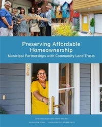 Enlarge image Cover: Preserving Affordable Homeownership - Lincoln Institute of Land Policy